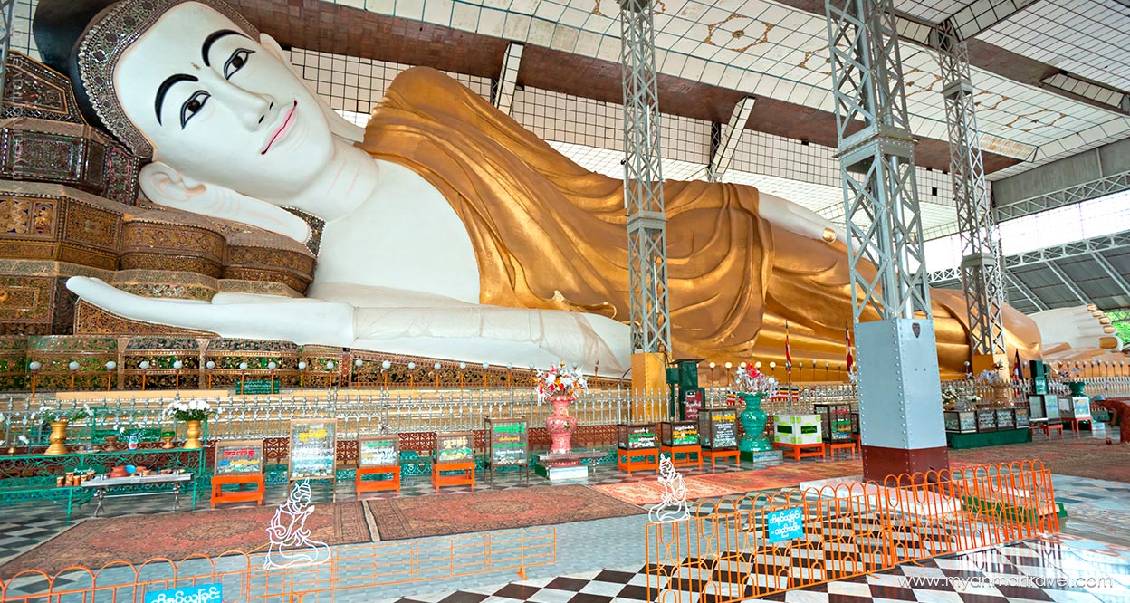 Myanmar-Bago-Shwethalyaung-and-the-Mon-style-Shwemawdaw-Pagoda-4