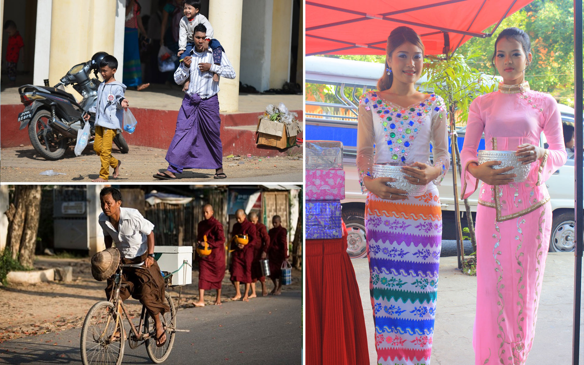 Myanmar Traditional Fashion Dress